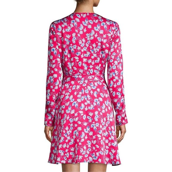EQUIPMENT NWT Collie Lily Sz Large 100% Silk Floral Surplice Wrap Dress - Picture 9 of 15